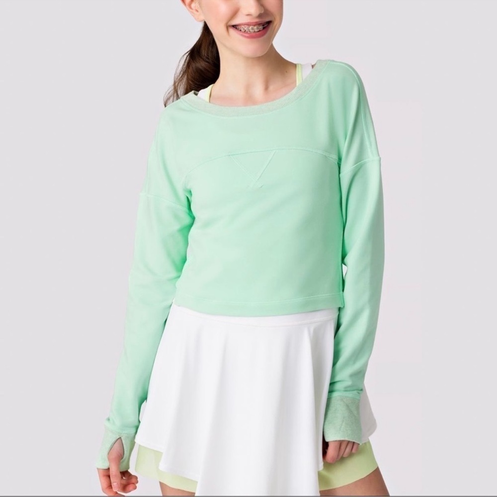 Ivivva Sweatshirt Girls 14 All You’ve Got Pullover Cropped Active Athletic